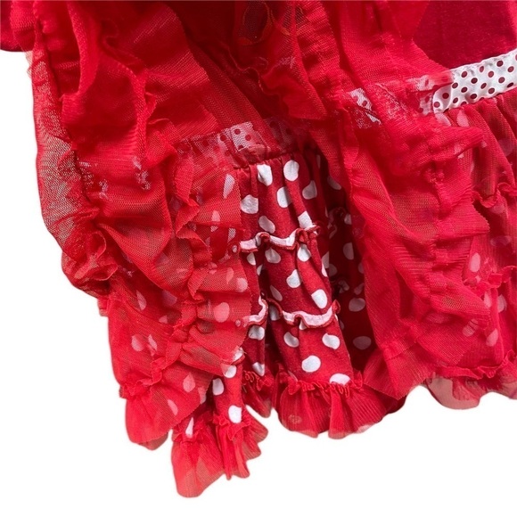 DISNEY Parks Red Minnie Mouse Dress Short Sleeve - 24 Month - Picture 4 of 9